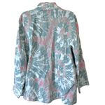 Bellambra Tie Dye Linen Blazer Blue Size M Photo 9