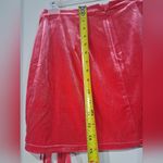 Honey Punch Lace Up Soft Velvet Pink mini Skirt size S Photo 8