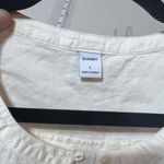 Old Navy NWT  Women's‎ Puff Sleeve Henley Tunic Blouse Off White Size Large Photo 4