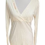 NFL Team Apparel All Sports Couture Miami Dolphins Long Sleeve Faux Wrap Shirt Photo 9