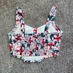 Japna Bustier Corset Style Floral Cropped Tank Top Small NWOT NEW Photo 1