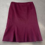 Moschino  Cheap and‎ Chic Pencil A-Line Flip Skirt Size US 10 Burgundy Photo 0
