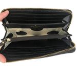 Kate Spade Zip Around Long Continental Wallet Black Gold Photo 4