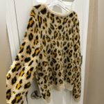 Forever 21 fuzzy leopard print cardigan size 3X NEW Photo 9