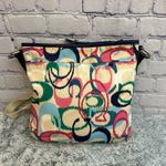Coach  Ikat Scribble Crossbody Purse Navy Pink Patent Leather Vintage C1376F24446 Photo 3