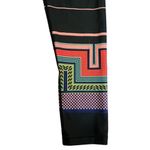 Asymmetrical print dark gray leggings sz large Photo 1