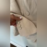 ZARA  Evening Double Breasted Beige Oversize Blazer Size Medium  1985 Photo 5