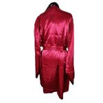 Frederick's of Hollywood Ruby Pink Satin Robe Size 1X NWT Lingerie Shower Photo 1
