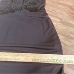 90s Vintage De Laru Black Beaded Halter Prom Gown Black Flowy Maxi Dress 7/8‎ Size undefined Photo 9