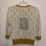 Vintage Bird and Flower Cardigan Sweater Size M Photo 5