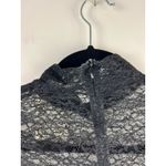 NOAM Emmeline Black Lace Mock Neck Long Sleeve Bodysuit Photo 13