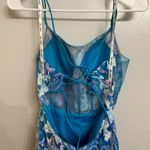 Ellie Wilde  Blue and Purple floral Prom Dress Photo 11