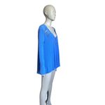 Free People  Me to We Blue Cutout Thermal Long Sleeve Photo 2