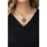 Paparazzi Save The Money Trees Brass Necklace (465) Photo 0