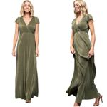 Baltic Born  Athena Pleated Maxi Dress Sage XXXL New Photo 5