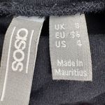 ASOS Women's Black Cotton Turtleneck 3/4 Bell Sleeve Midi Dress Size 4 Photo 5