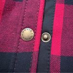 Orvis  Women Teton Flannel Shacket M Pink Buffalo Plaid Fleece Lined Shirt Jacket Photo 8