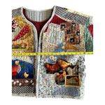 Handmade  Farm themed patchwork quilt coat L/XL Photo 5