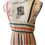 Ces Femme Striped Tiered Adjustable Straps Maxi Dress Women's Medium Size 8 Photo 7