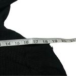 Free People  Black Waffle Knit Sleeveless Swing It Cowl Neck Tank Top size Small Photo 3