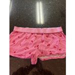PINK Victoria's Secret Cherry Boxer Shorts Sleep Women's Size L Foldover Waist Size L Photo 4
