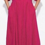 Mara Hoffman Chloe Pleated Cotton-gauze Midi Dress Photo 0