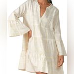 Elan  Cream Long Sleeve Tiered Dress Photo 1