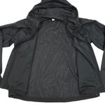 REI Groundbraker Rain Hoodie Jacket Women XL Black Outdoor Street Grunge Travel Photo 4