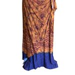 Scarlett Vintage Wrap Maxi Dress Artsy Boho Lagenlook Floral Sleeveless Size 10 Photo 5