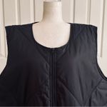 Socialite  Vest Black Quilted Front Zip Lightweight Boxy Puffer Plus Size 2X NEW Photo 3