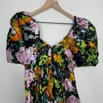 Aje Gabrielle Plunge Mini Dress Floral Womens New Size 4 Green Photo 13