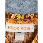 Knox Rose Boho Midi Dress Orange Paisley Print Sleeveless Size L Photo 2