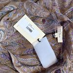 Elan  NWT Paisley‎ Dress Tie Neck Long Sleeve Tiered Mini Dress Size Medium Photo 3