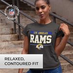NFL Los Angeles Rams T-Shirt L Football Charcoal Gray Cotton Relaxed Sports Fan Photo 2