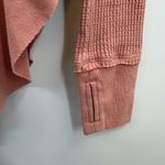 Free People We the Free Monterey Thermal Shirt  womens XS oversized pink V-neck Photo 3