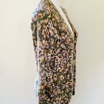 Lucky Brand  watercolor floral belted cardigan size medium Photo 3