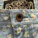 Superdry NWT Bluebell Light Blue Ditsy Floral Embroidered Shorts with Pockets, size S Photo 13