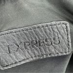 EXPRESS  Faux Pebbled Leather Fold Over Shoulder Bag Black‎ Chain Strap Photo 8