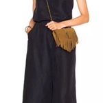 Ulla Johnson Lee Wide Leg Linen blend Jumpsuit in Black Photo 7