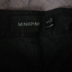 Mink pink leather high waisted shorts Photo 4