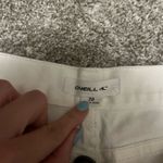O'Neil  Low Rise White Jean Mini Shorts  Photo 5