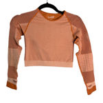 Bombshell sportswear  Long Sleeve Cropped Shirt Orange Size XS Photo 0