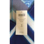 Chico's  3 US XL Watercolor Blue Chevron Midi Maxi Dress Asymmetrical Hem NEW‎ Photo 3