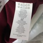 Michael Kors  logo tape Women Burgundy Hoodie Sweatshirt dress sz M cotton blend Photo 6