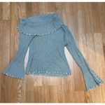 Revolve N12H Lilian Knit Asymmetric Sweater Gray Ribbed size XS Photo 4