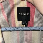 Nic+Zoe  clover stripe linen blend oversized blazer size XL Photo 2