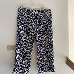 Lilly Pulitzer horse of course navy print corduroy Capris size 6 98% cotton Photo 5