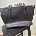 Michael Kors MICHAEL KORS Black Jet Set Travel Saffiano Leather Tote Purse Handbag flawed Photo 1
