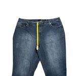 1822 Denim  Adrianna Skinny Women's Size‎ 24W Mid-Rise Dark Wash Distressed Jeans Photo 2