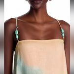 NWOT STAUD Laura Linen Boho Maxi Tank Dress sz S Blue Photo 3